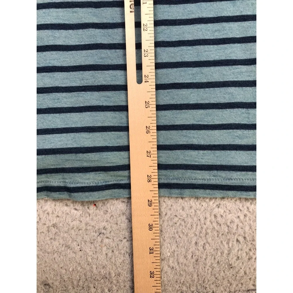 Polo Ralph Lauren Shirt Mens M Blue Striped Nautical Graphic Crew Short Sleeve